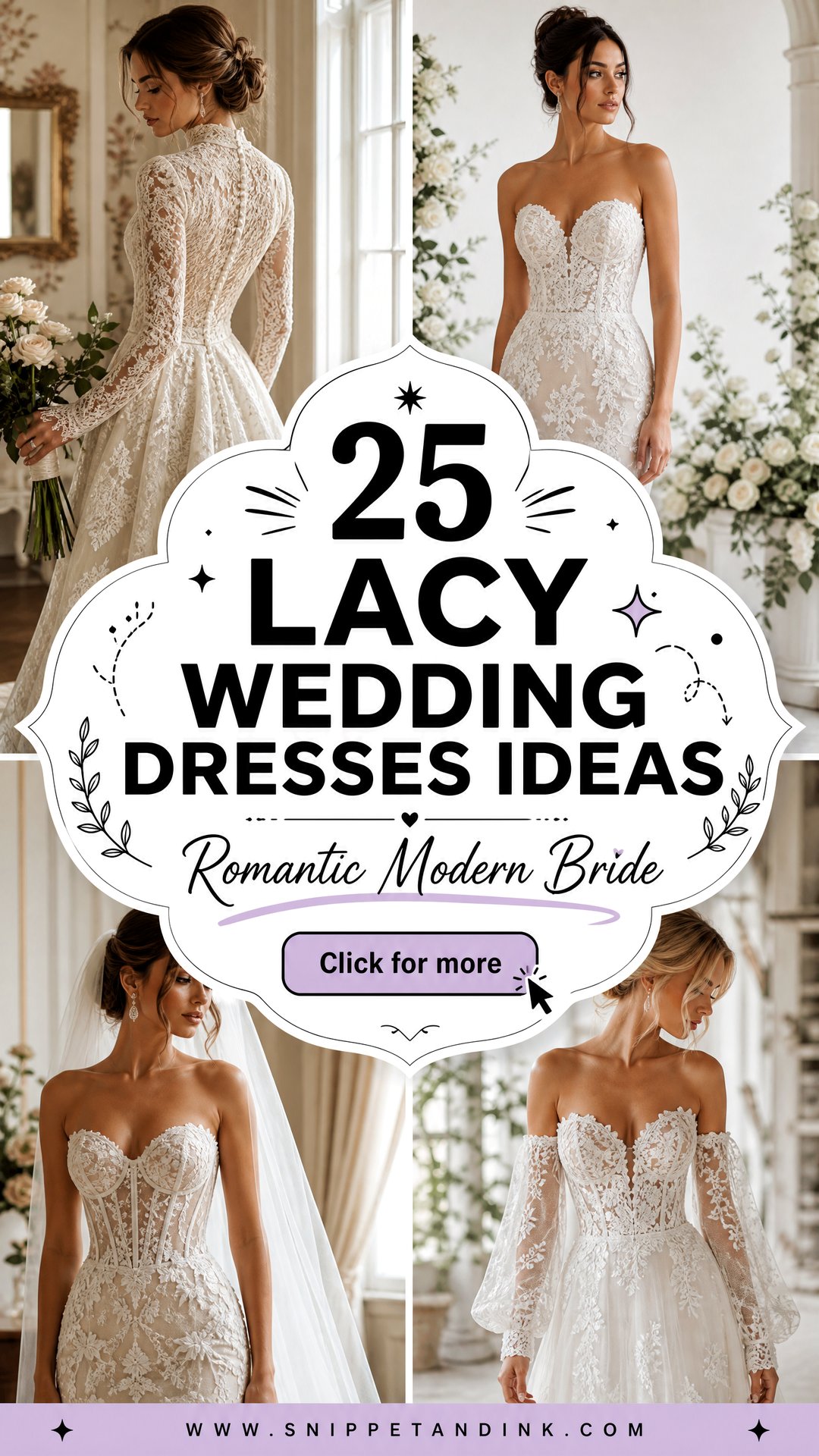 25 Lacy Wedding Dresses for Romantic Modern Brides Today - 25 Lacy Wedding Dresses for Romantic Modern Brides Today
