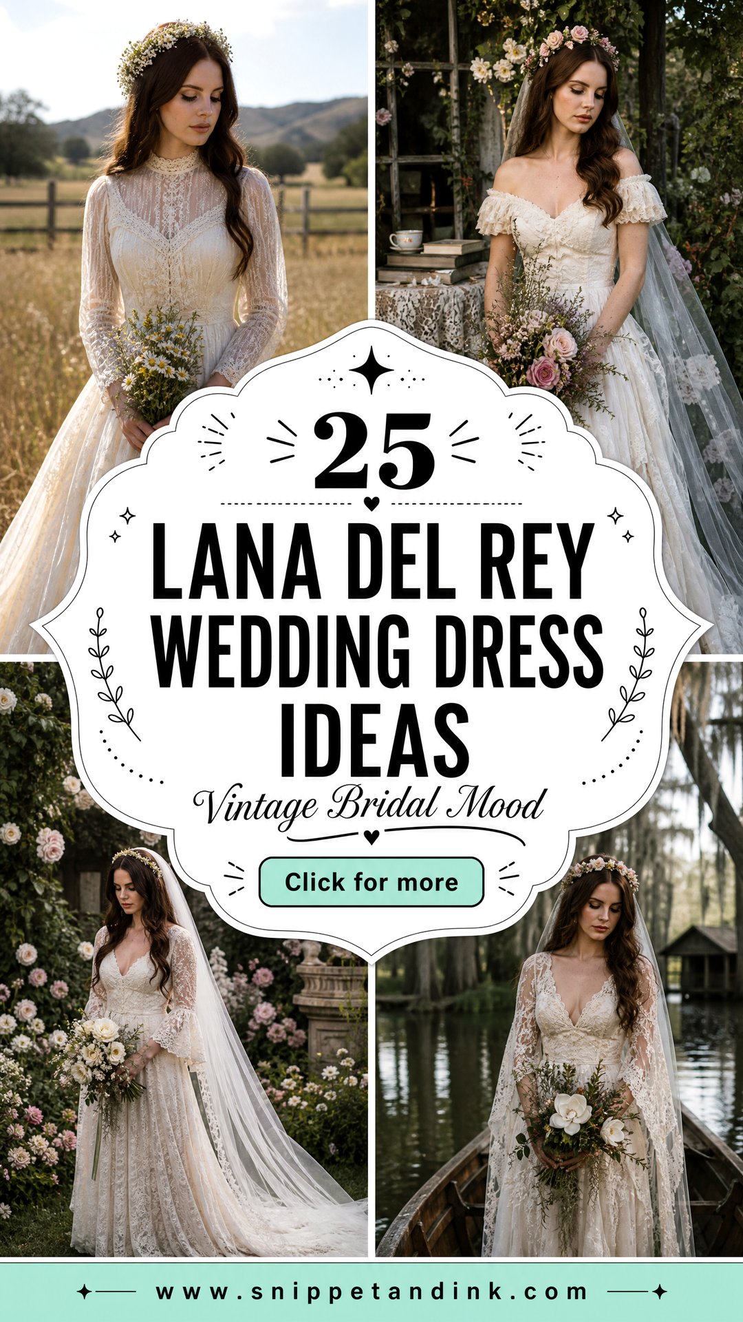 25 Lana Del Rey Wedding Dress Ideas for Vintage Brides - 25 Lana Del Rey Wedding Dress Ideas for Vintage Brides