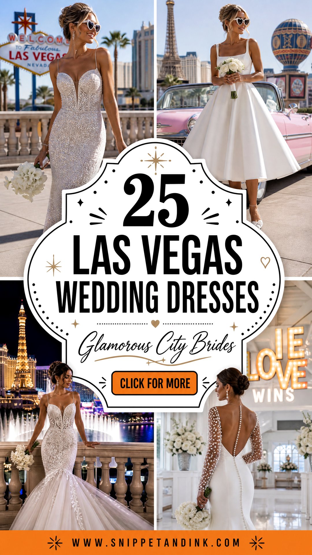 25 Las Vegas Wedding Dresses for Glamorous City Brides Now - 25 Las Vegas Wedding Dresses for Glamorous City Brides Now