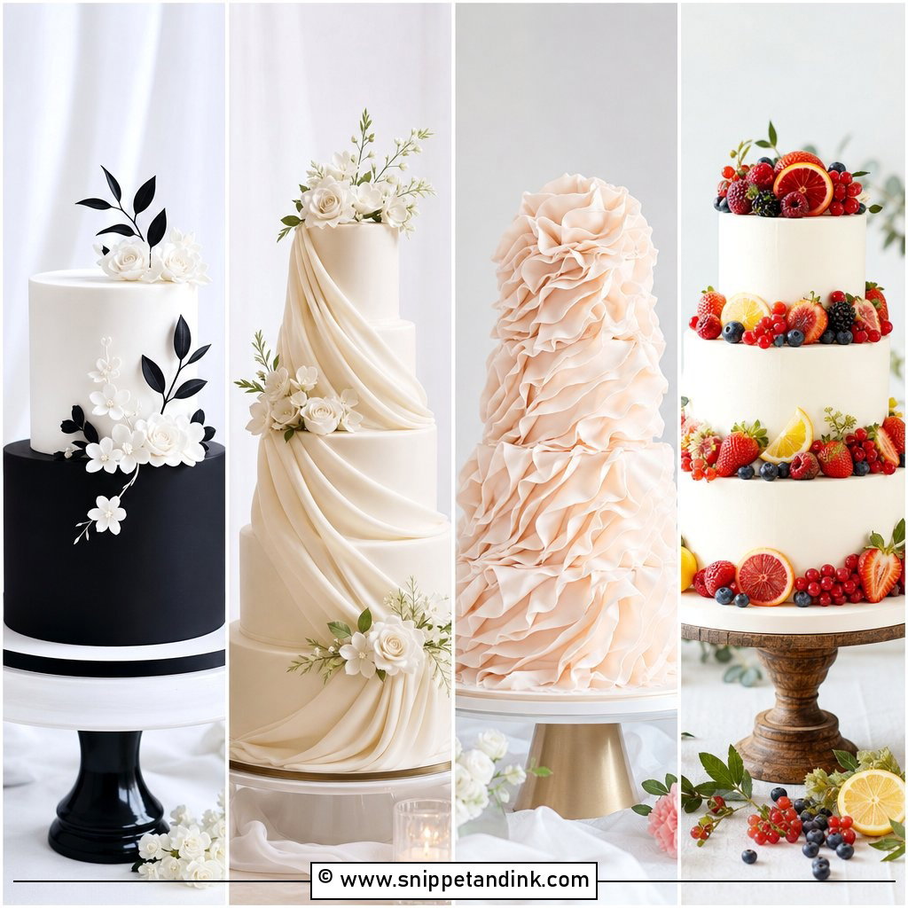 25 Latest Cake Design Ideas for Wedding Trends Brides Love
