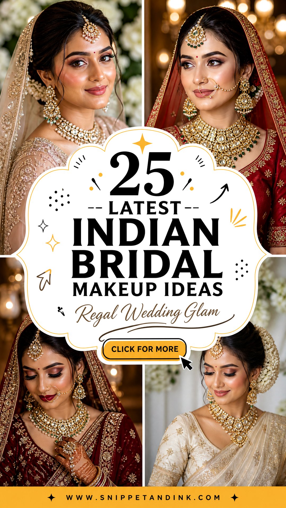 25 Latest Indian Bridal Makeup Ideas for Regal Wedding Glam - 25 Latest Indian Bridal Makeup Ideas for Regal Wedding Glam