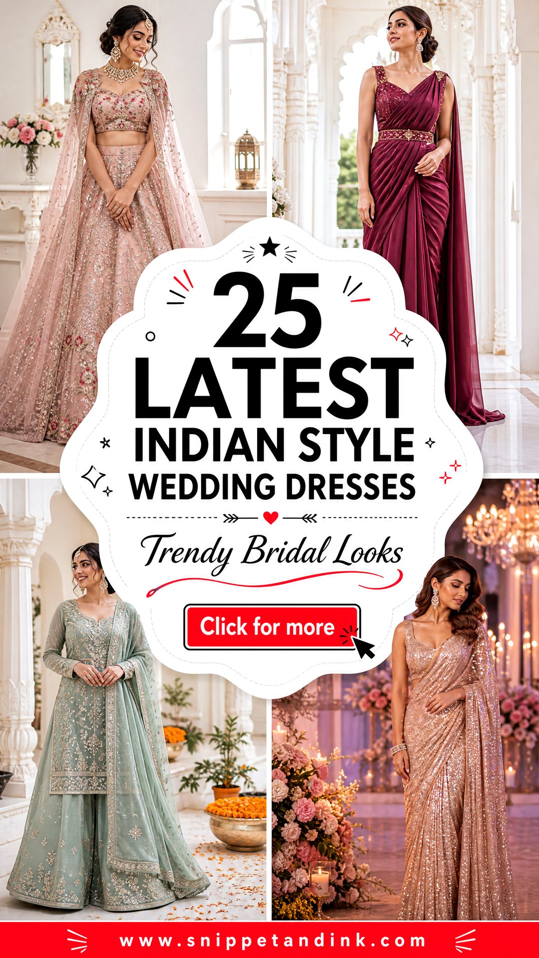 25 Latest Indian Style Wedding Dresses for Trendy Brides - 25 Latest Indian Style Wedding Dresses for Trendy Brides