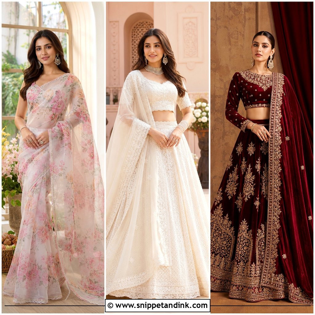 25 Latest Indian Wedding Outfits for Women for Stunning Style