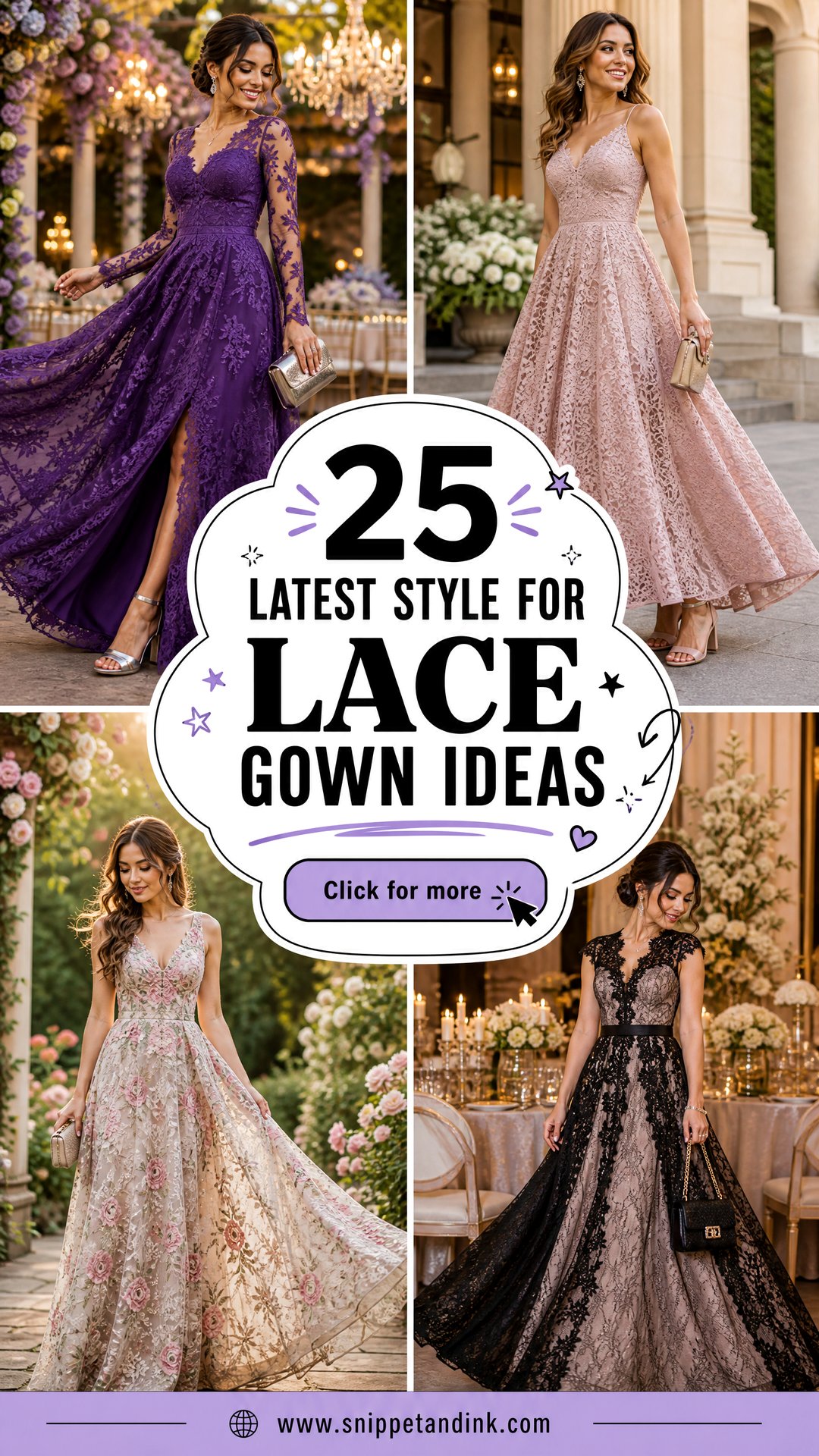 25 Latest Style for Lace Gown Ideas for Todays Elegant Brides - 25 Latest Style for Lace Gown Ideas for Today’s Elegant Brides