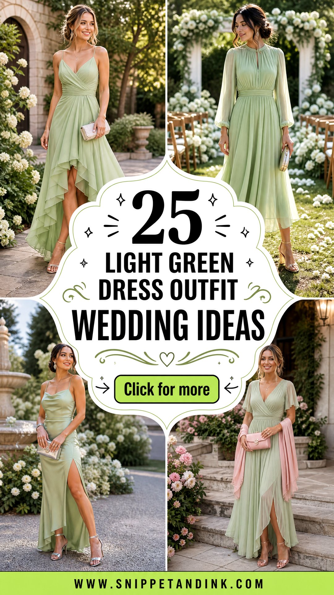 25 Light Green Dress Outfit Wedding Ideas for Fresh Guest Style - 25 Light Green Dress Outfit Wedding Ideas for Fresh Guest Style