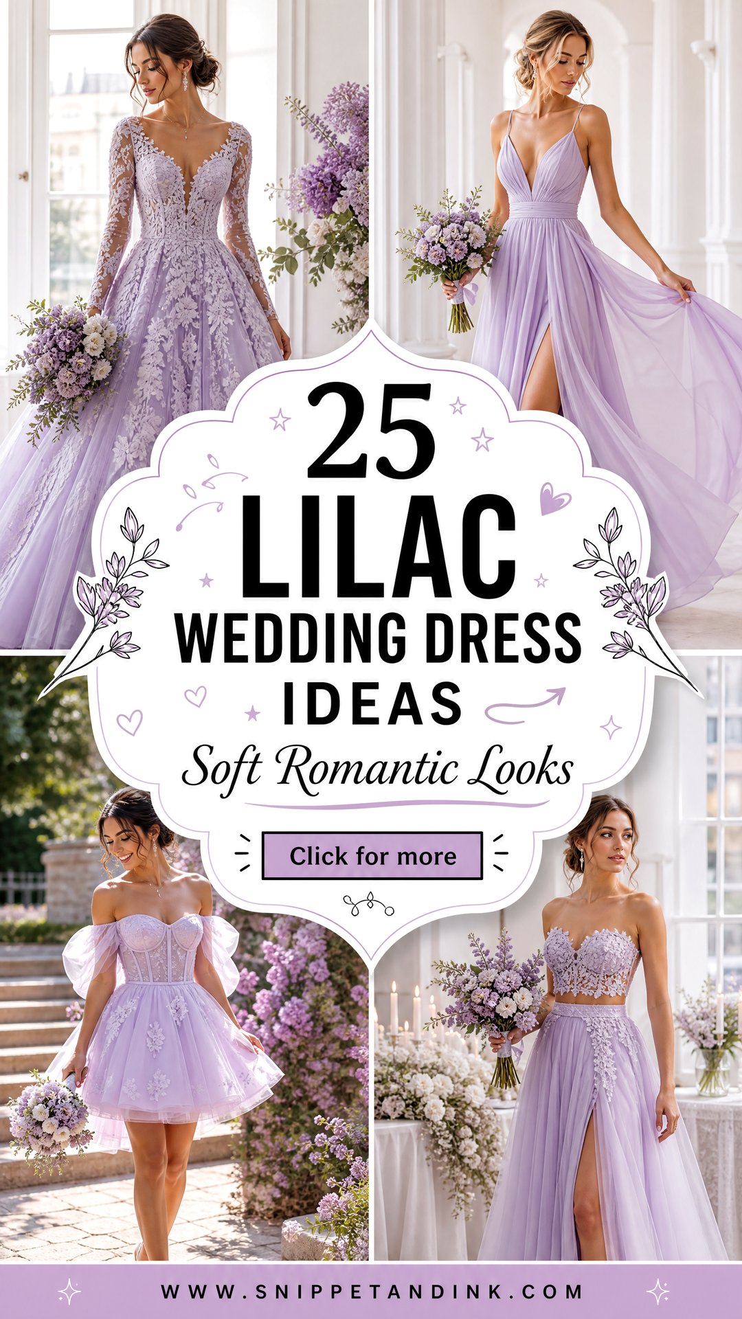 25 Lilac Wedding Dress Ideas for Soft Romantic Brides Today - 25 Lilac Wedding Dress Ideas for Soft Romantic Brides Today
