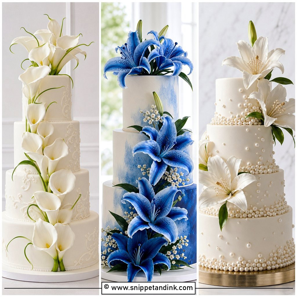 25 Lily Flower Cake Ideas for Wedding Elegance and Charm