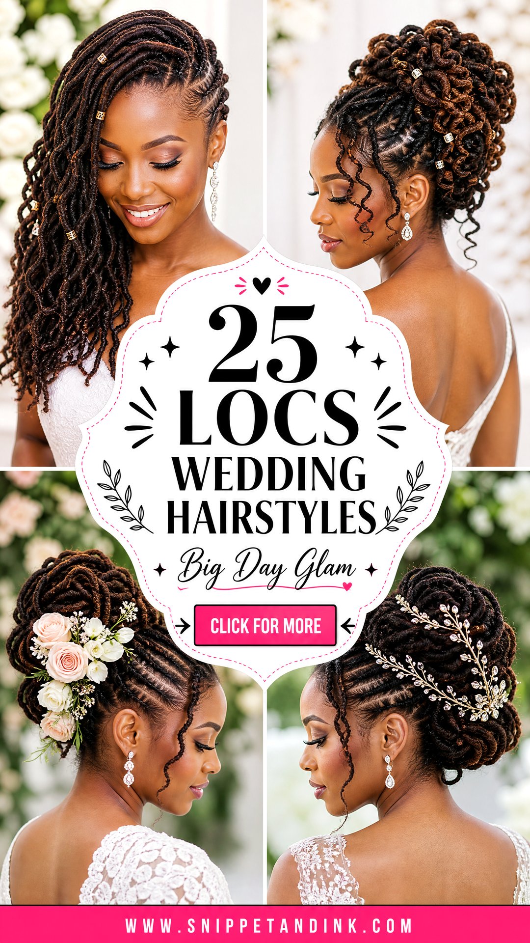 25 Locs Wedding Hairstyles Brides Will Love for Big Day Glam - 25 Locs Wedding Hairstyles Brides Will Love for Big Day Glam