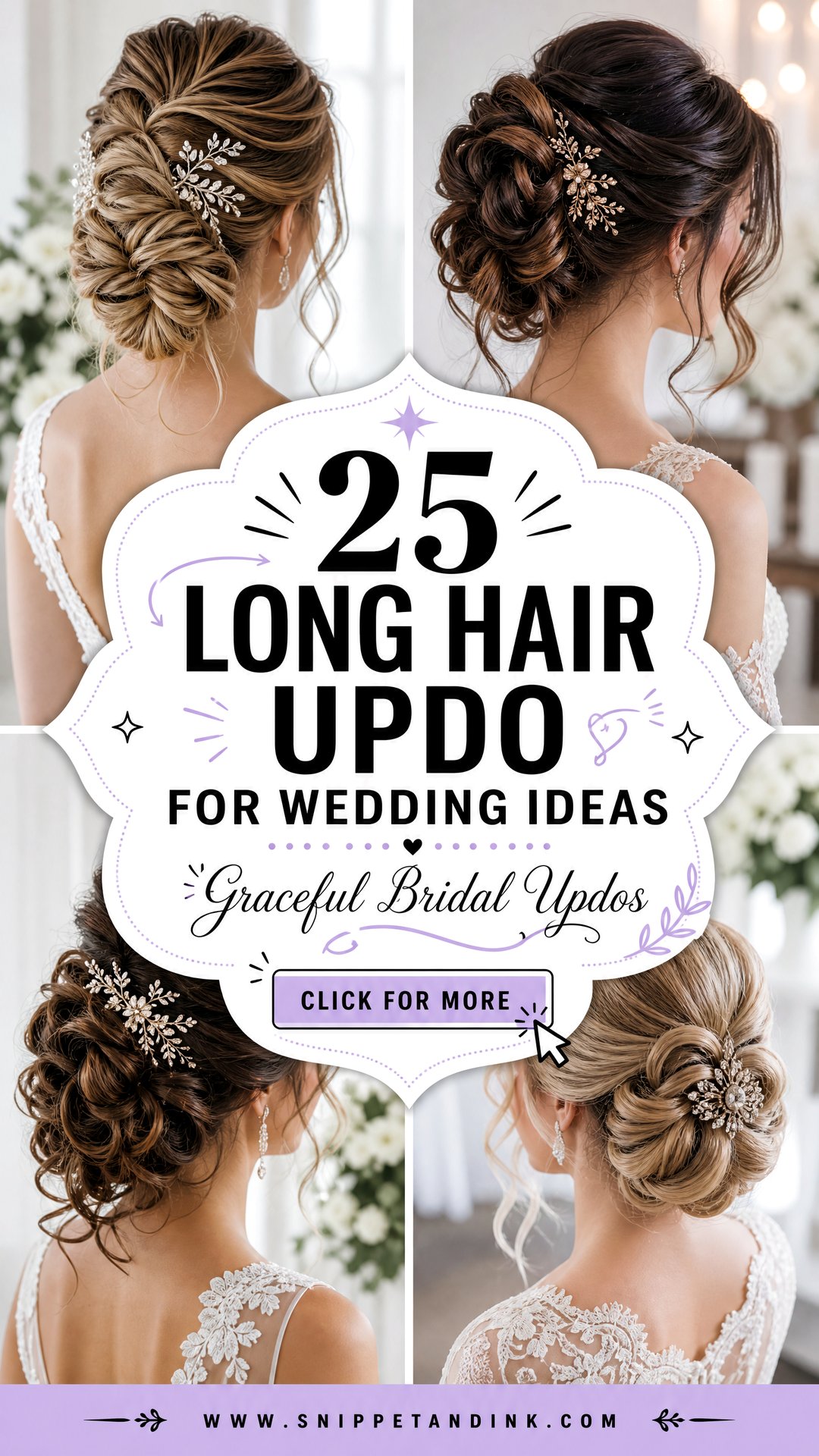25 Long Hair Updo for Wedding Ideas for Graceful Brides - 25 Long Hair Updo for Wedding Ideas for Graceful Brides