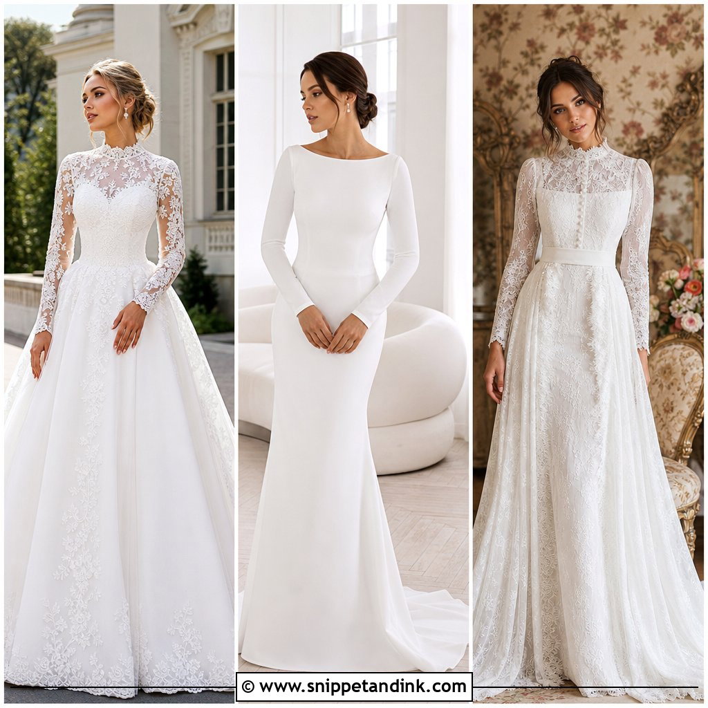 25 Long Sleeve Wedding Gowns: Elegant Styles for Modern Brides