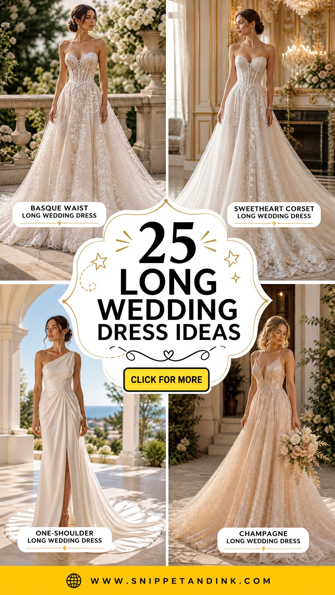 25 Long Wedding Dress Ideas Elegant Styles for Every Bride - 25 Long Wedding Dress Ideas: Elegant Styles for Every Bride