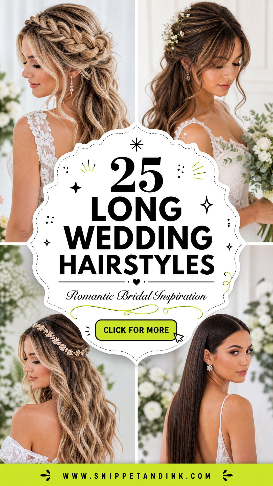 25 Long Wedding Hairstyles for Romantic Bridal Inspiration - 25 Long Wedding Hairstyles for Romantic Bridal Inspiration