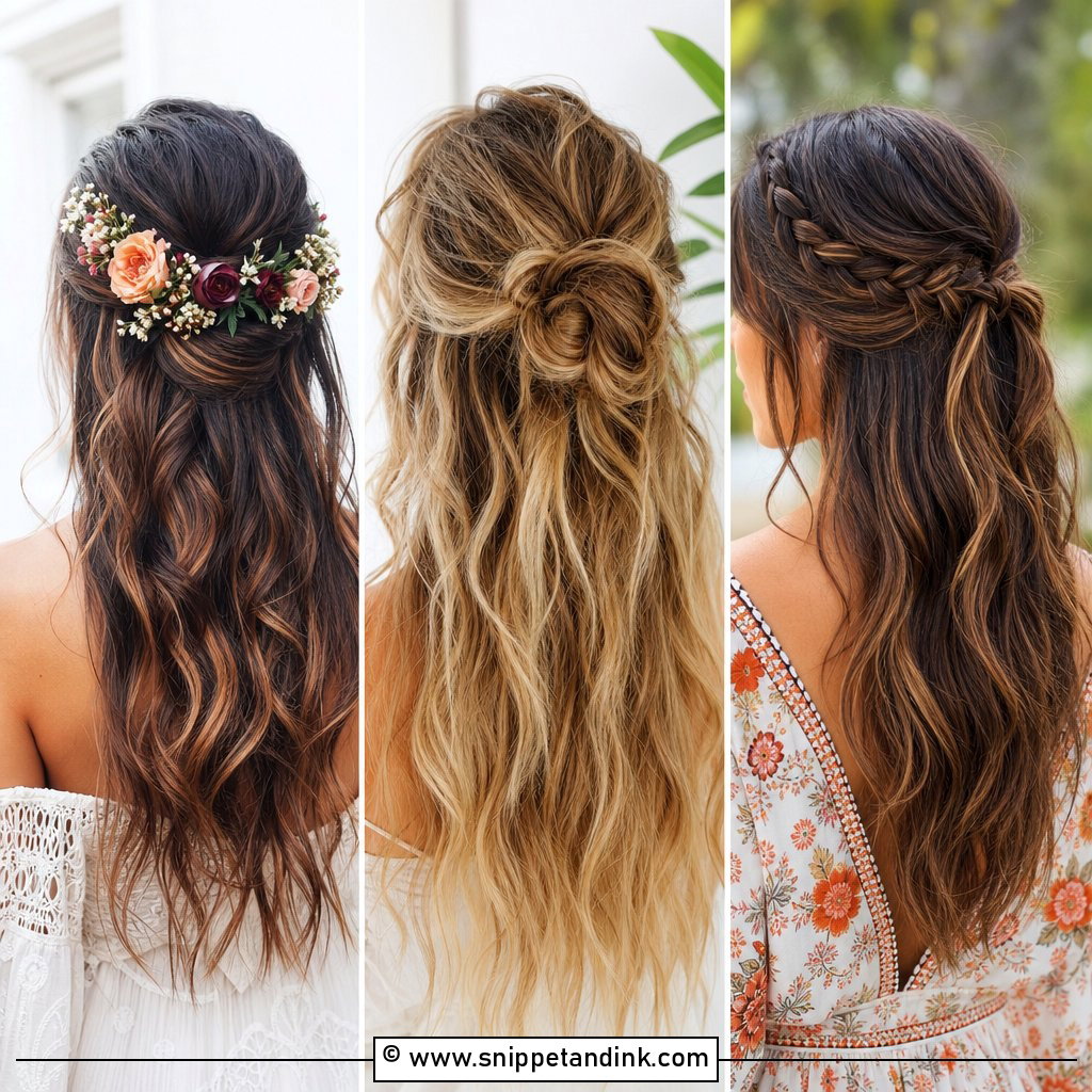 25 Loose Half-Up Half-Down Wedding Hair Ideas for Brides