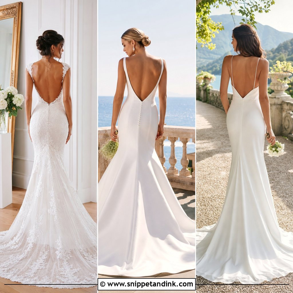 25 Low Back Wedding Dresses: Chic Styles for a Stunning Entrance
