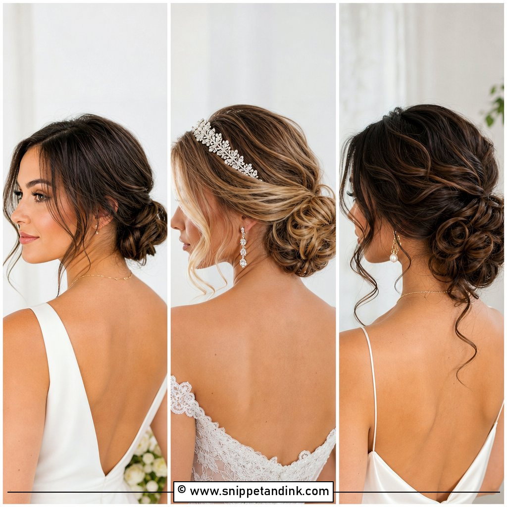25 Low Bun Hairstyles Wedding for an Elegant Bridal Look