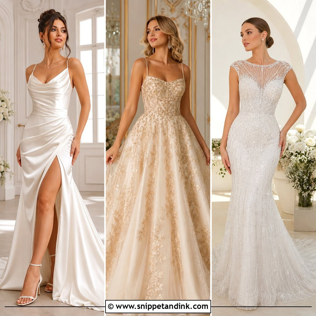 25 Luxurious Wedding Dress Ideas Made for Glamorous Brides