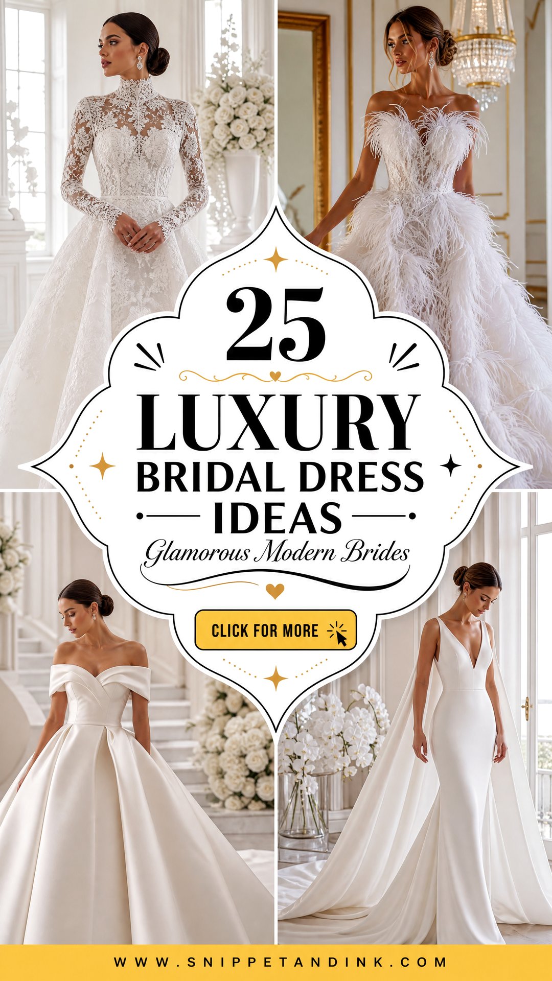 25 Luxury Bridal Dress Ideas For Glamorous Modern Brides - 25 Luxury Bridal Dress Ideas For Glamorous Modern Brides