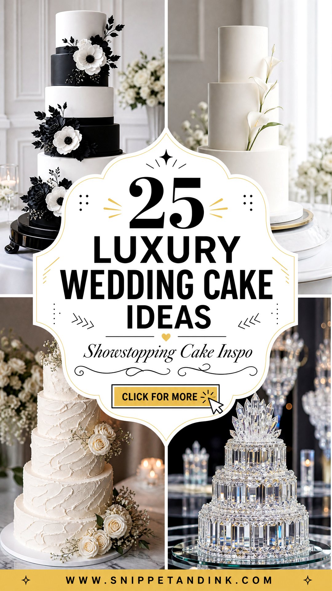 25 Luxury Wedding Cake Ideas for a Showstopping Reception - 25 Luxury Wedding Cake Ideas for a Showstopping Reception