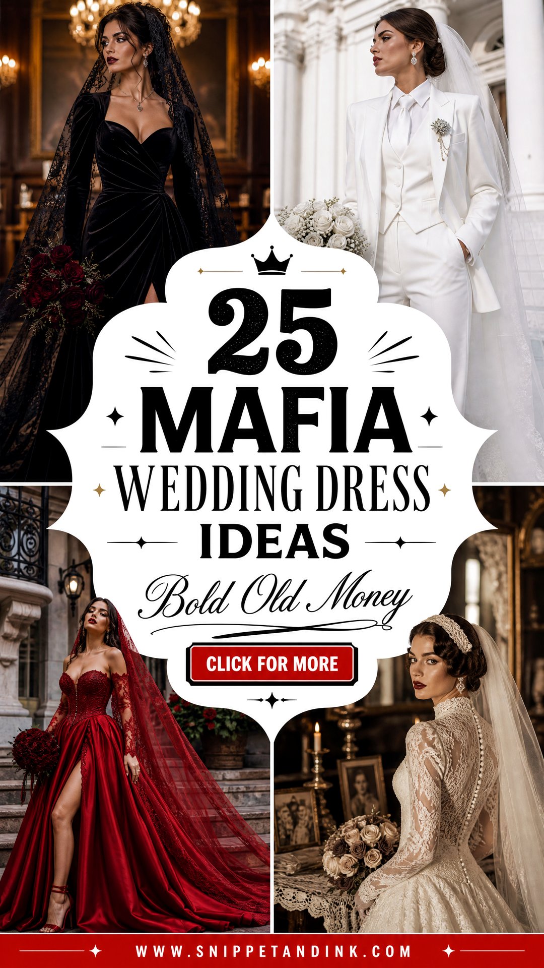 25 Mafia Wedding Dress Ideas For Bold Old-Money Brides Today - 25 Mafia Wedding Dress Ideas For Bold Old-Money Brides Today