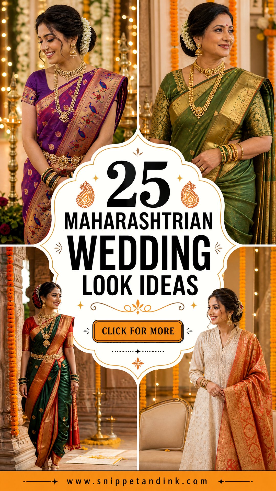 25 Maharashtrian Wedding Look Ideas for Timeless Bridal Style - 25 Maharashtrian Wedding Look Ideas for Timeless Bridal Style