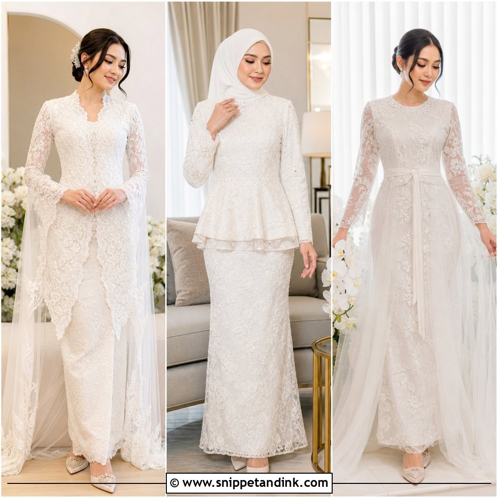 25 Malay Nikah Wedding Dress Ideas for Elegant Ceremonies