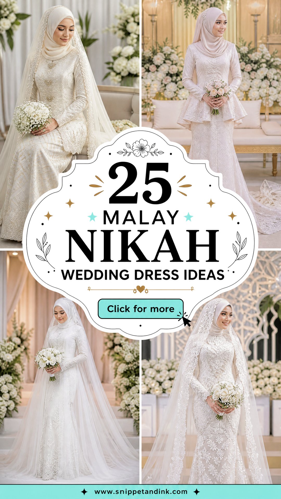 25 Malay Nikah Wedding Dress Ideas for Elegant Ceremonies - 25 Malay Nikah Wedding Dress Ideas for Elegant Ceremonies