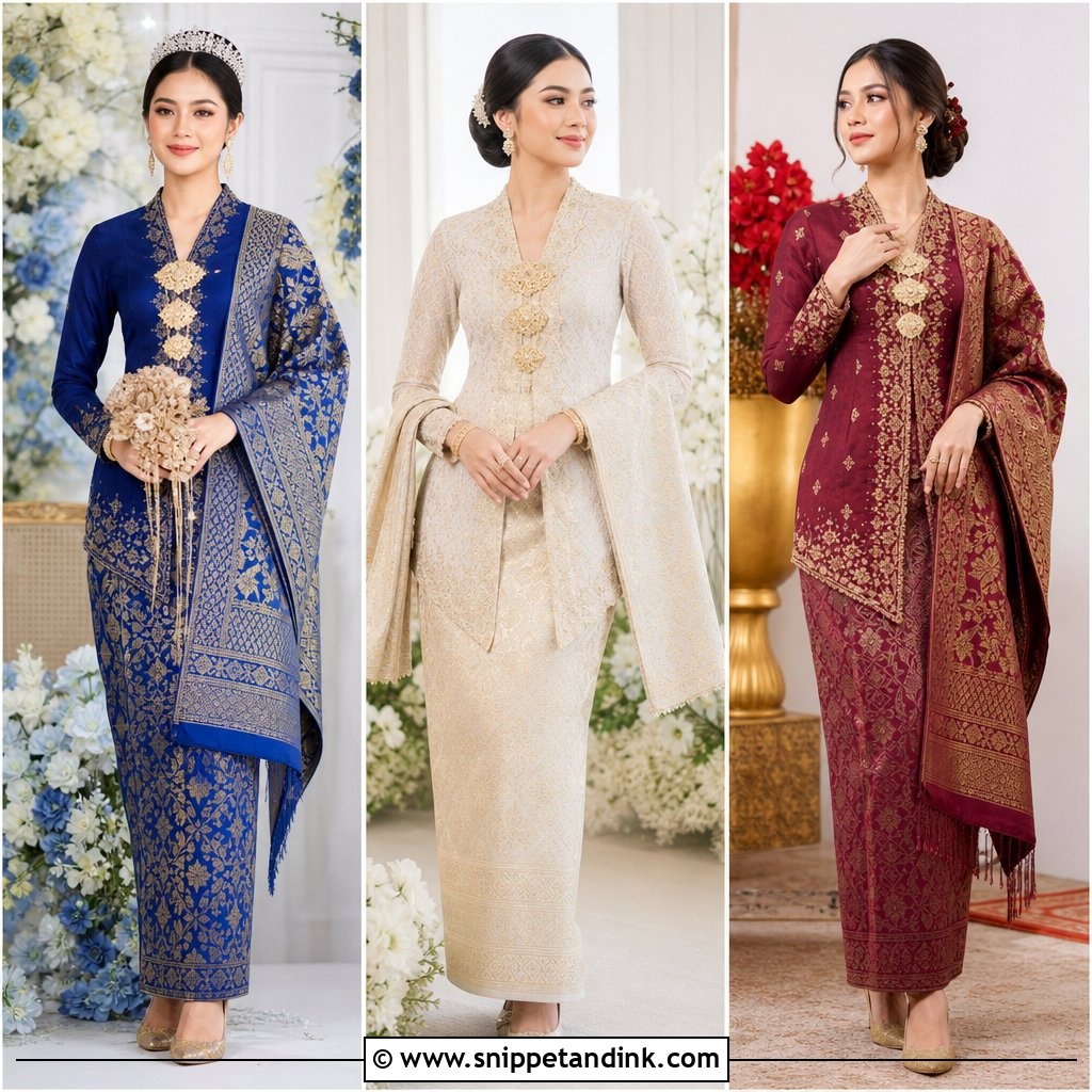 25 Malay Songket Wedding Dress Ideas for Modern Regal Brides