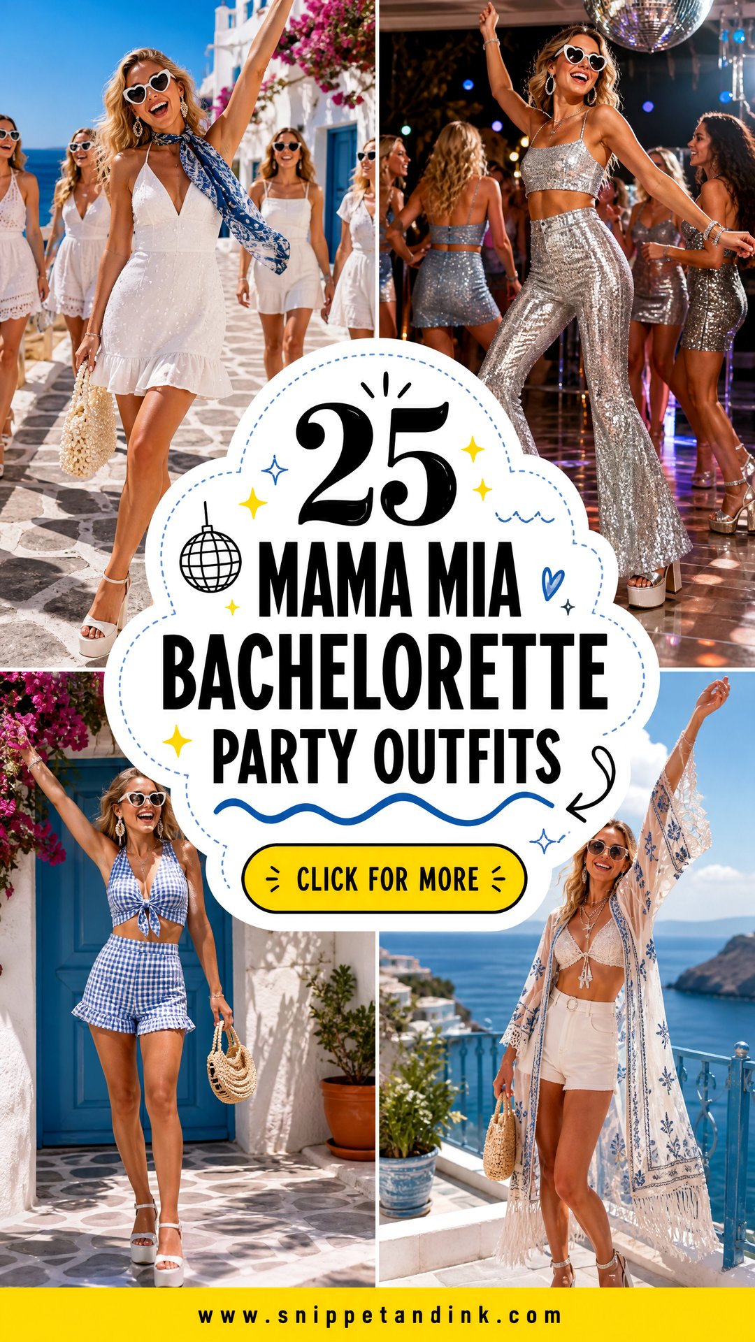 25 Mama Mia Bachelorette Party Outfits for a Disco-Ready Crew - 25 Mama Mia Bachelorette Party Outfits for a Disco-Ready Crew