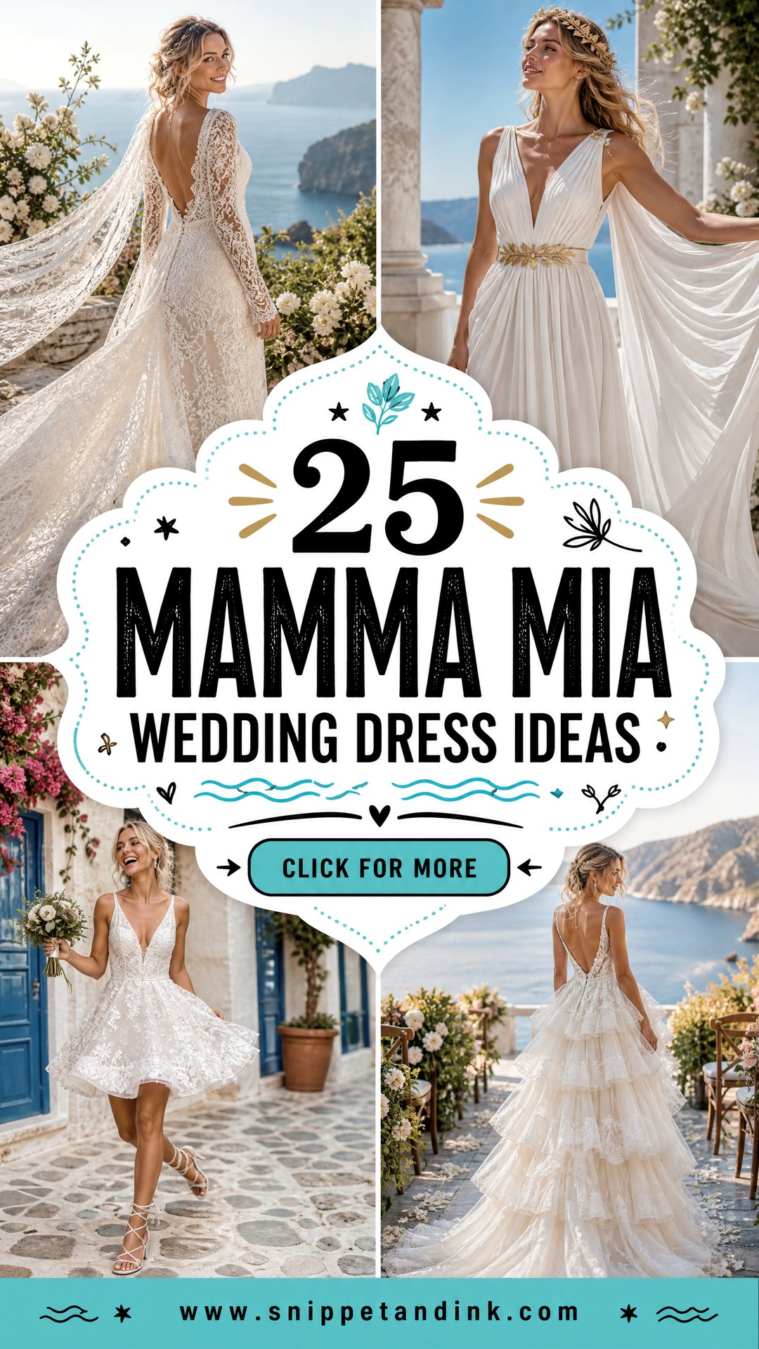 25 Mamma Mia Wedding Dress Ideas for a Dreamy Island Bride - 25 Mamma Mia Wedding Dress Ideas for a Dreamy Island Bride