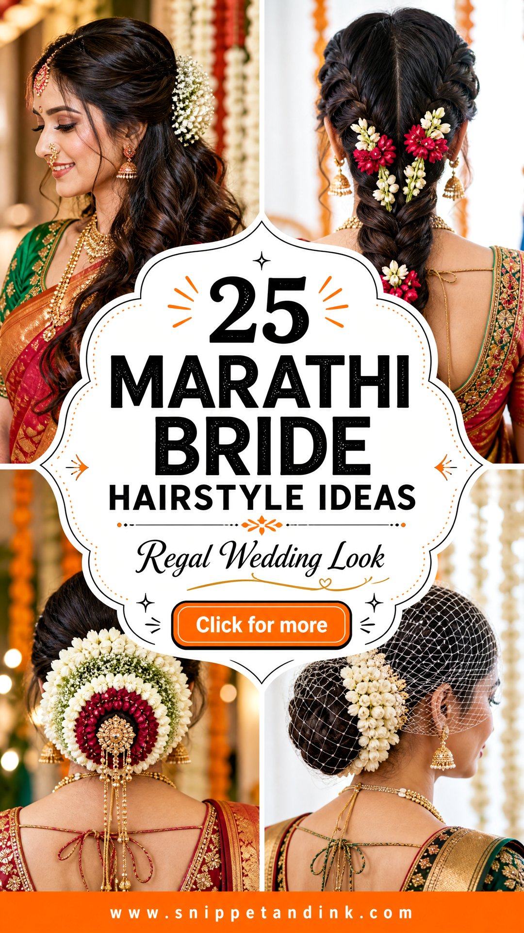 25 Marathi Bride Hairstyle Ideas for a Regal Wedding Look - 25 Marathi Bride Hairstyle Ideas for a Regal Wedding Look