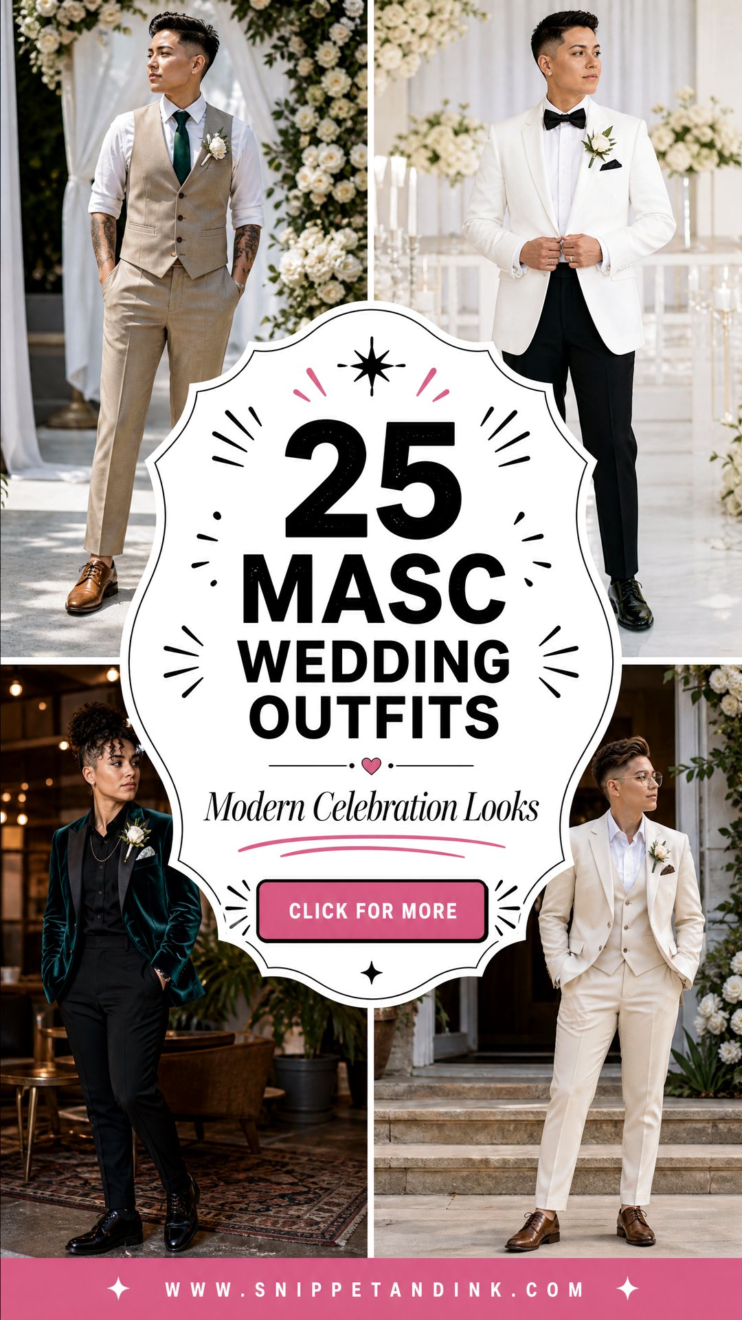 25 Masc Wedding Outfits For Stylish Modern Celebrations - 25 Masc Wedding Outfits For Stylish Modern Celebrations