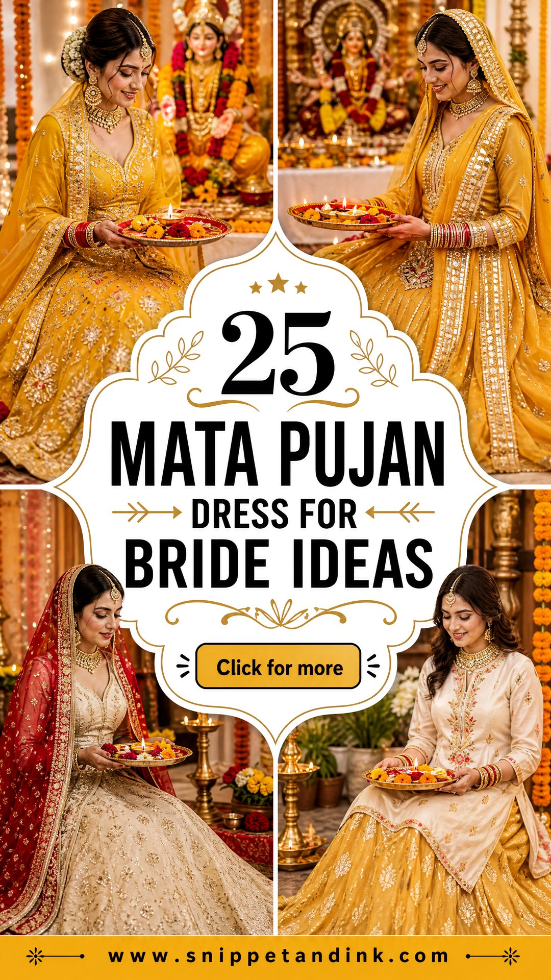 25 Mata Pujan Dress for Bride Ideas Elegant Ceremony Looks - 25 Mata Pujan Dress for Bride Ideas: Elegant Ceremony Looks