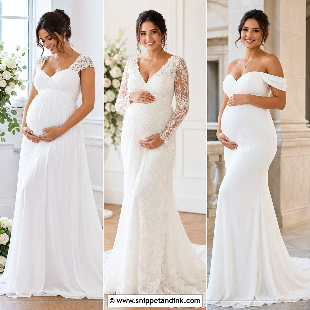 25 Maternity Wedding Gown Ideas