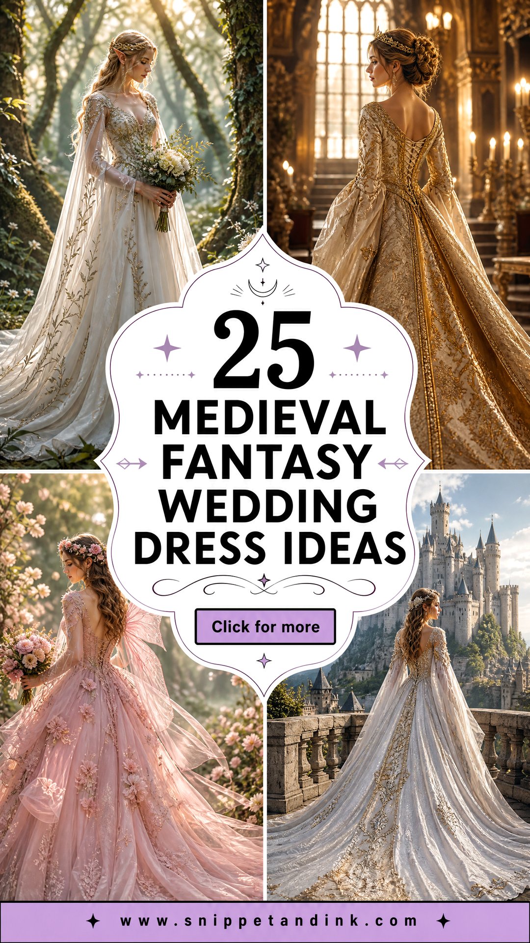 25 Medieval Fantasy Wedding Dress Ideas for Storybook Ceremonies - 25 Medieval Fantasy Wedding Dress Ideas for Storybook Ceremonies