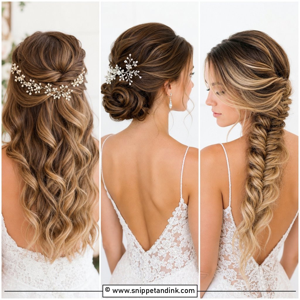 25 Medium Length Bridal Hairstyles for a Soft Romantic Look