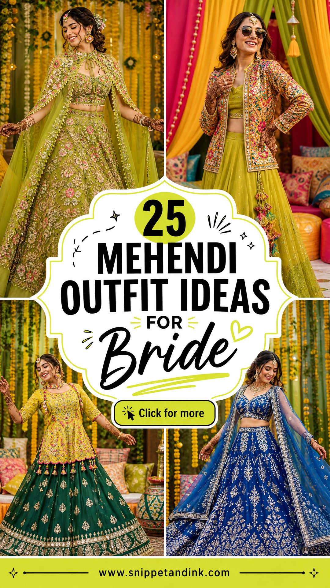25 Mehendi Outfit Ideas for Bride Colorful Styles to Adore - 25 Mehendi Outfit Ideas for Bride: Colorful Styles to Adore