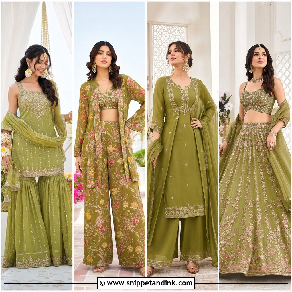 25 Mehendi Outfit for Bride Ideas: Vibrant Bridal Looks