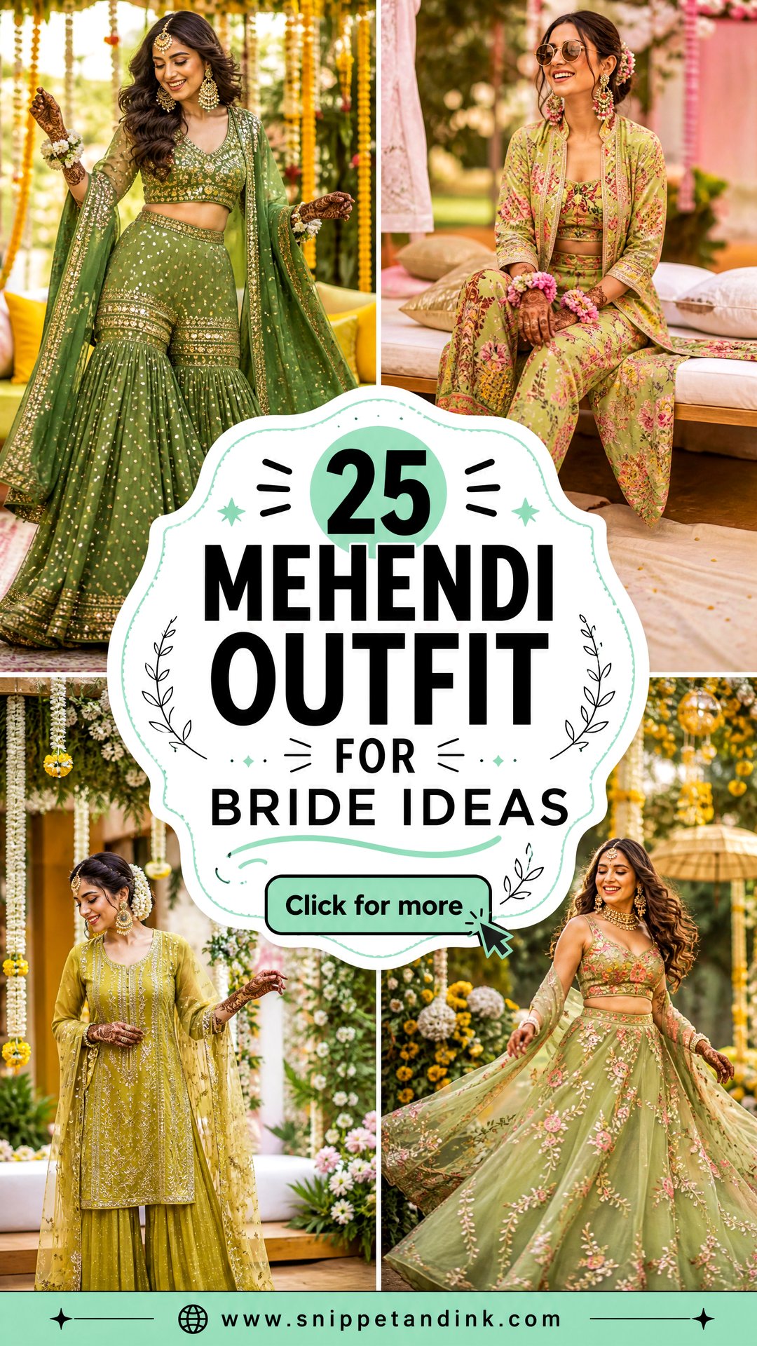 25 Mehendi Outfit for Bride Ideas Vibrant Bridal Looks - 25 Mehendi Outfit for Bride Ideas: Vibrant Bridal Looks