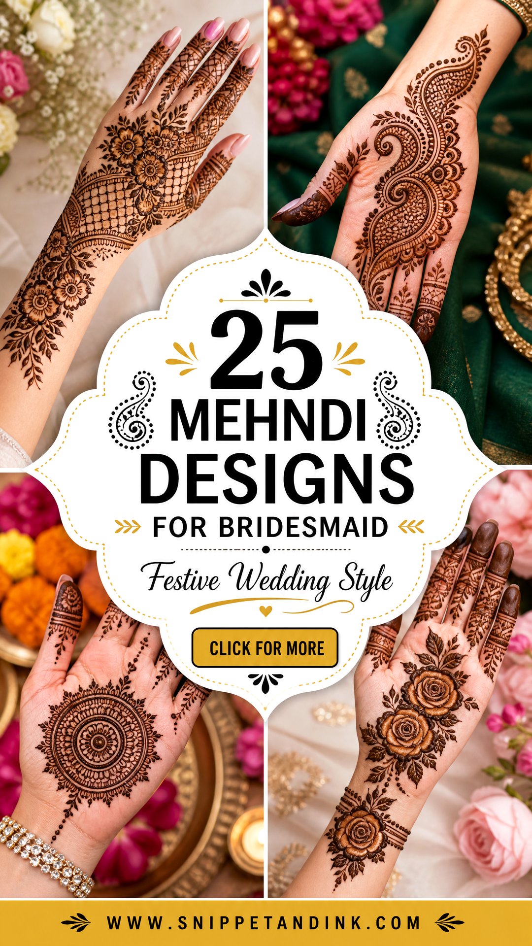 25 Mehndi Designs for Bridesmaid for Festive Wedding Style - 25 Mehndi Designs for Bridesmaid for Festive Wedding Style