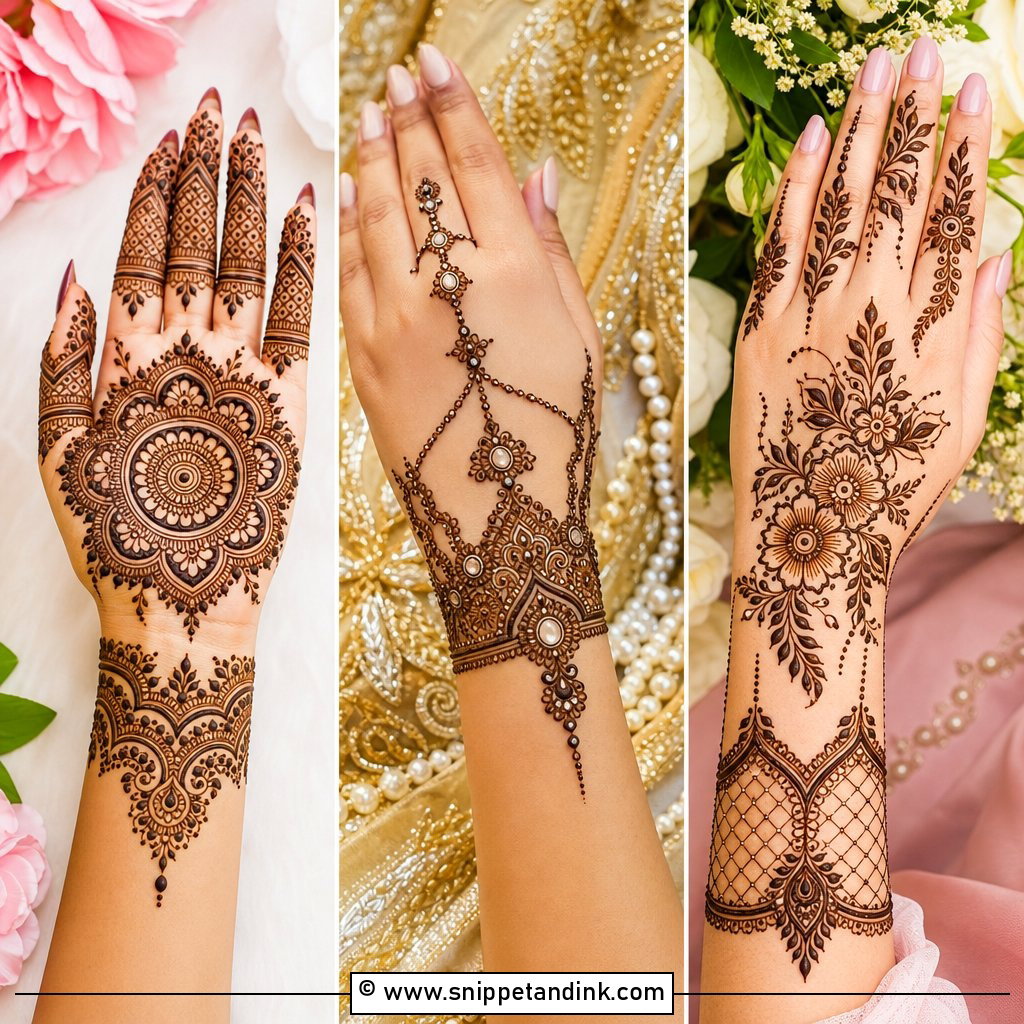 25 Mehndi Designs for Engagement Pretty Ring Ceremony Looks