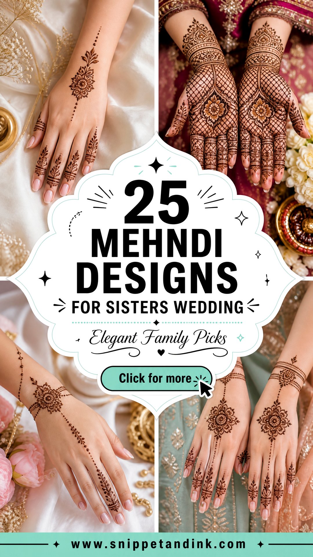 25 Mehndi Designs for Sisters Wedding Elegant Family Picks - 25 Mehndi Designs for Sisters Wedding: Elegant Family Picks