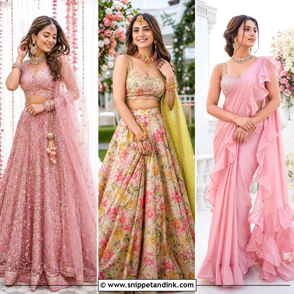 25 Mehndi Dress Ideas for Bride: Vibrant Bridal Styles to Love