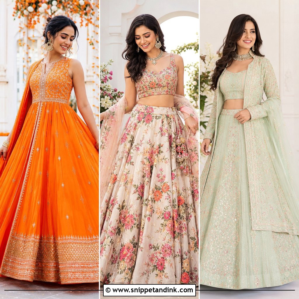 25 Mehndi Dresses for Bride Sister