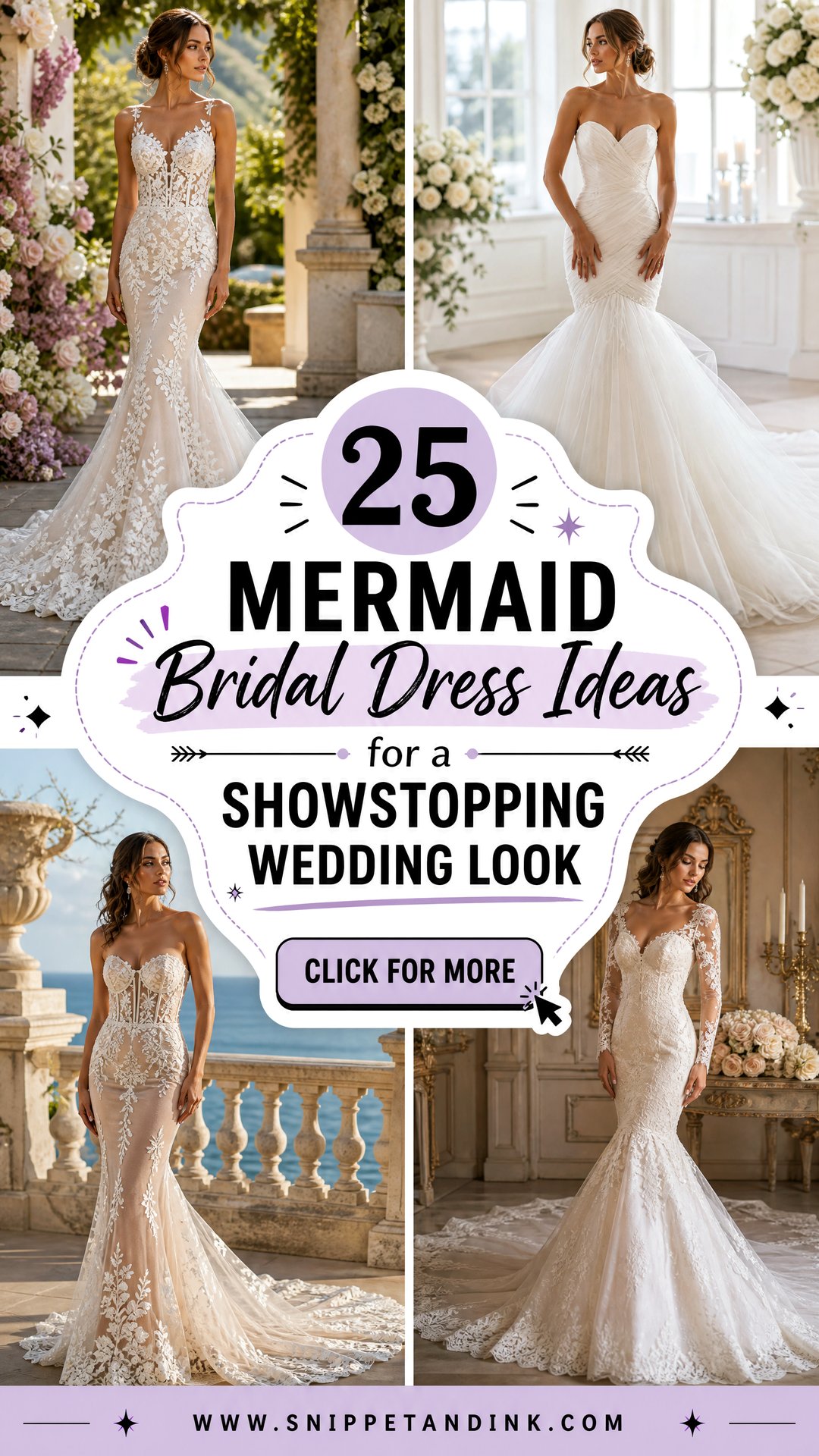 25 Mermaid Bridal Dress Ideas for a Showstopping Wedding Look - 25 Mermaid Bridal Dress Ideas for a Showstopping Wedding Look