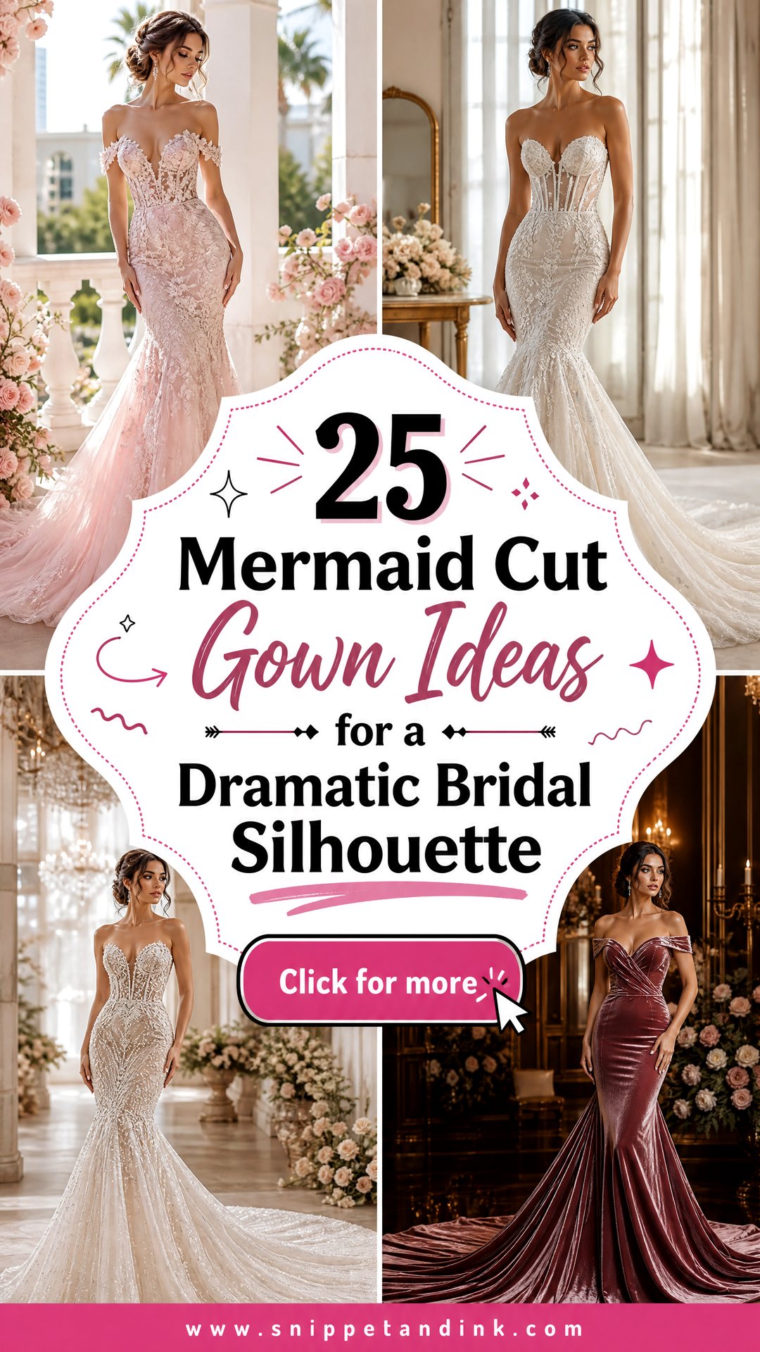 25 Mermaid Cut Gown Ideas for a Dramatic Bridal Silhouette - 25 Mermaid Cut Gown Ideas for a Dramatic Bridal Silhouette