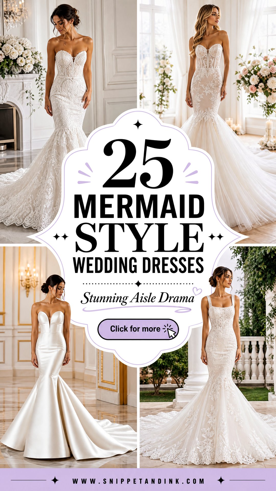 25 Mermaid Style Wedding Dresses for Stunning Aisle Drama - 25 Mermaid Style Wedding Dresses for Stunning Aisle Drama