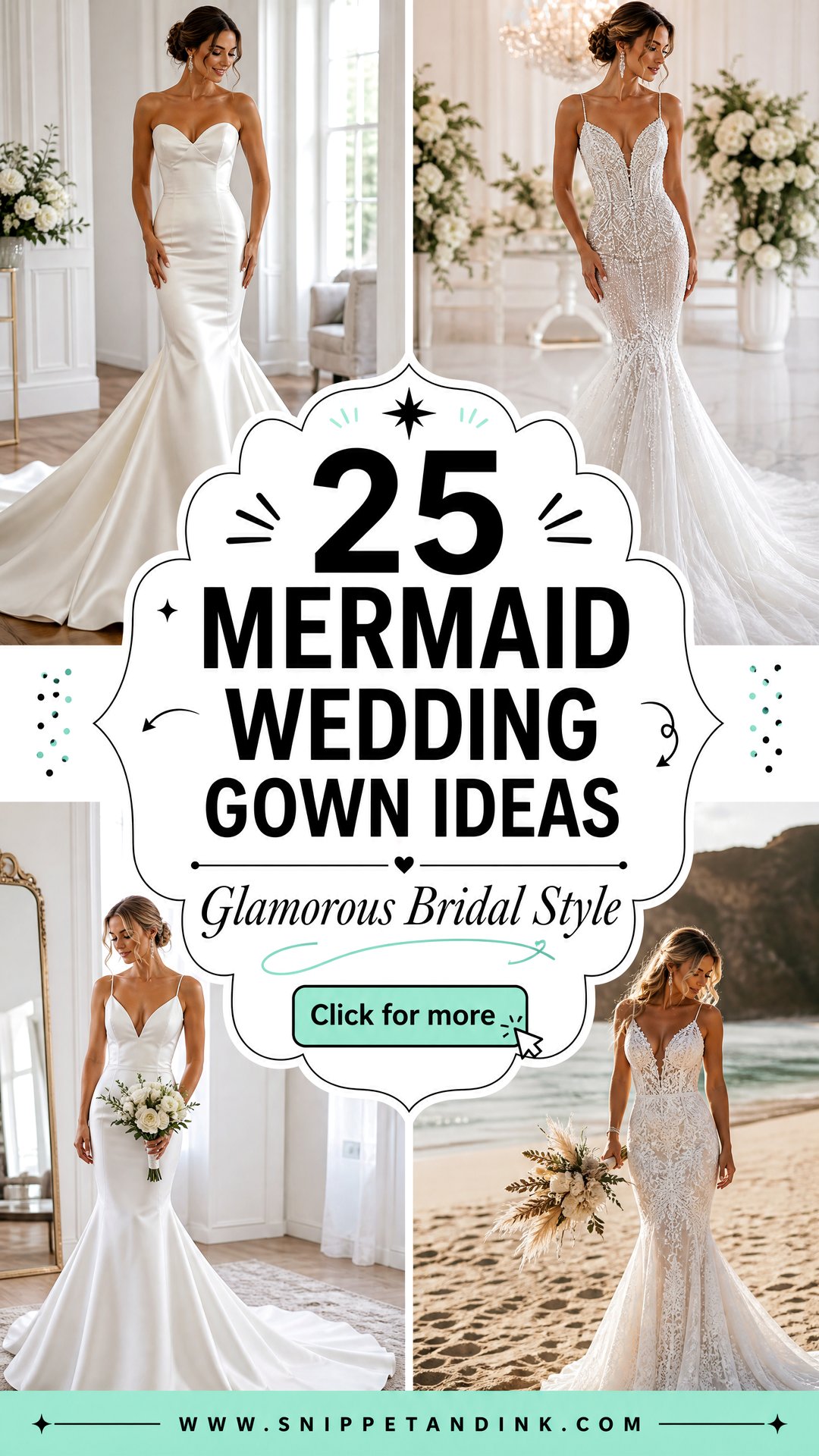 25 Mermaid Wedding Gown Ideas for Glamorous Bridal Style - 25 Mermaid Wedding Gown Ideas for Glamorous Bridal Style