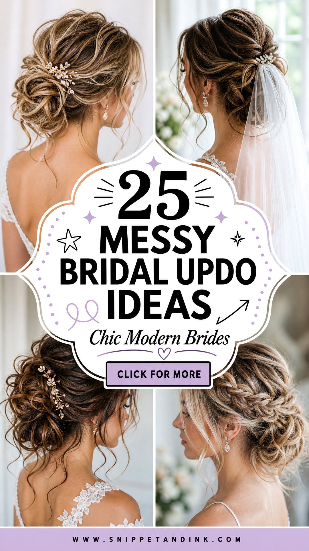 25 Messy Bridal Updo Ideas for Chic Modern Brides in 2026 - 25 Messy Bridal Updo Ideas for Chic Modern Brides in 2026
