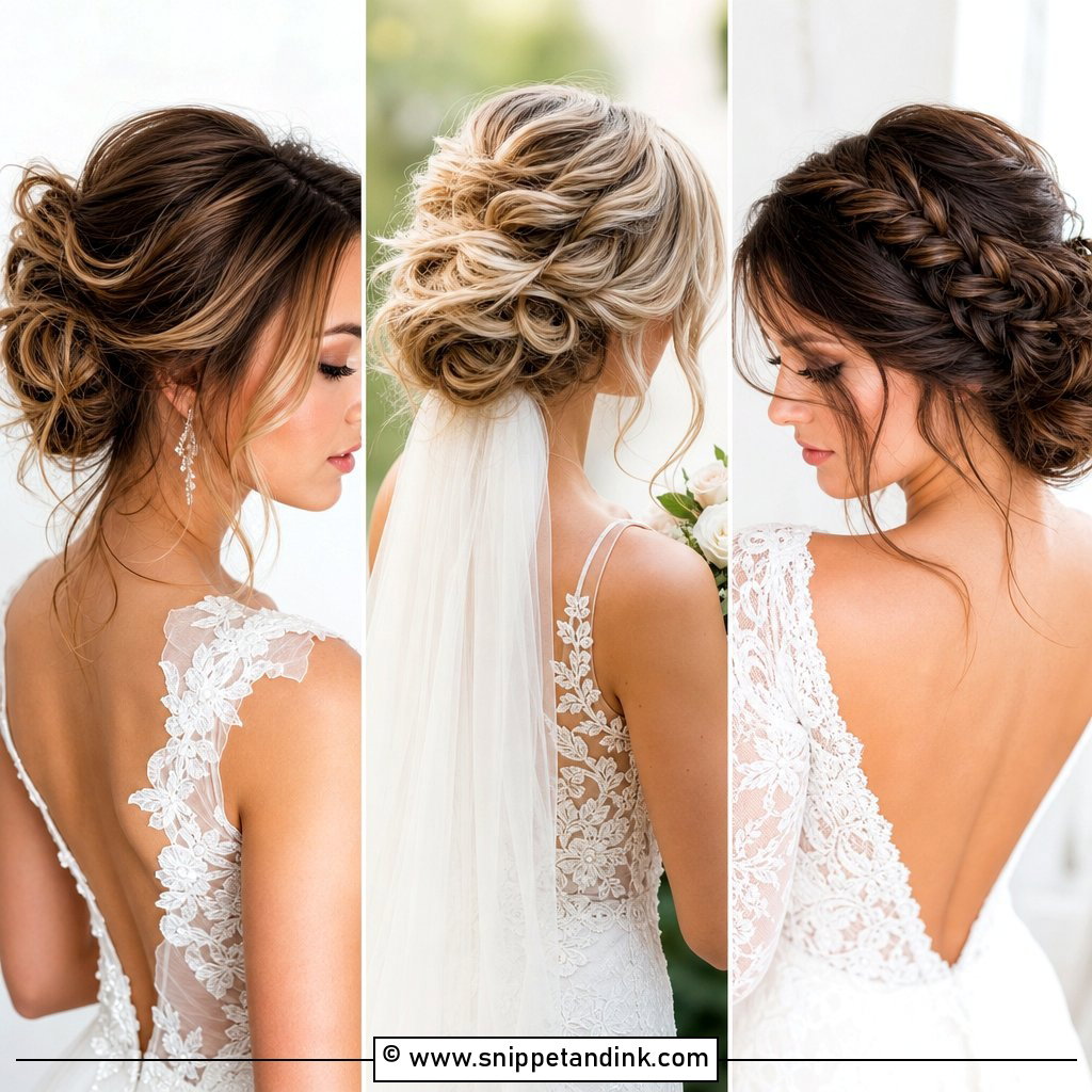 25 Messy Bridal Updo Ideas for Chic Modern Brides in 2026