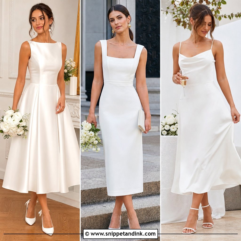 25 Mid Length Wedding Dress Ideas